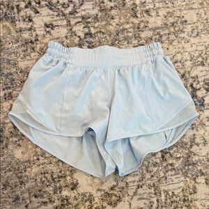 Lululemon 2.5in Light Blue Hotty Hot Shorts